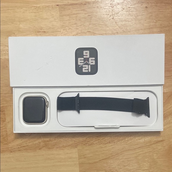 Apple Black Smartwatch with Square Display